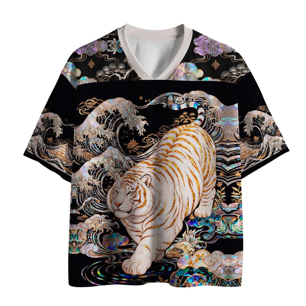 Kyoto-Lion Fat Tiger Strolling In The Waves Mesh Jersey
