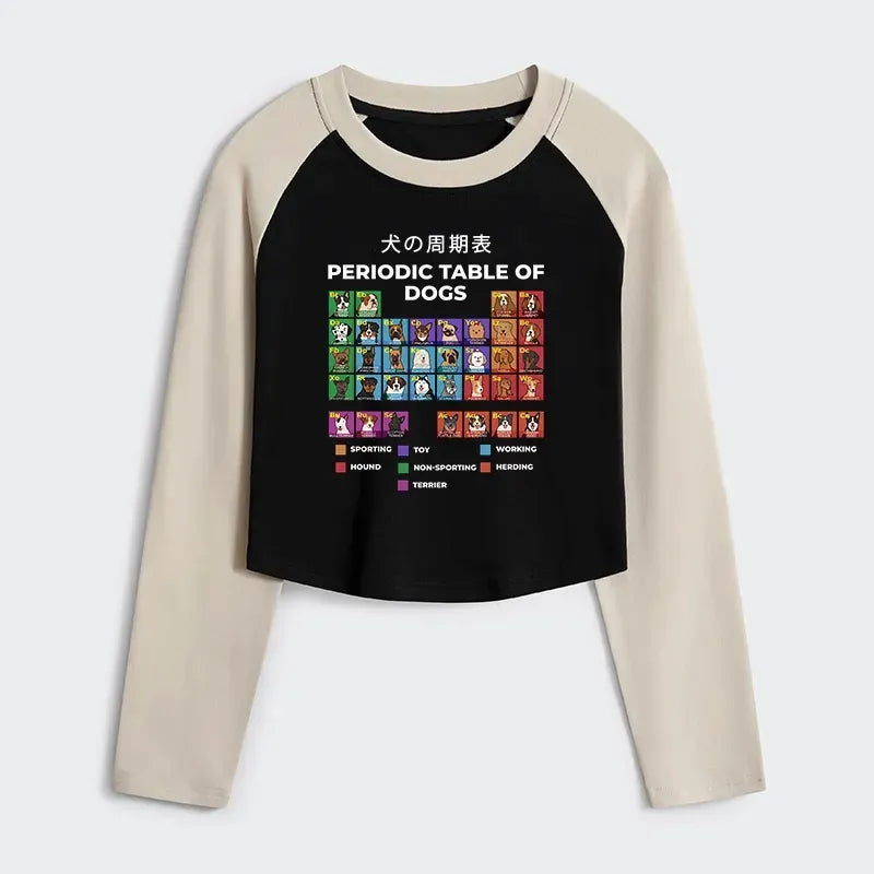 Periodic Table Of Dogs Crop Top