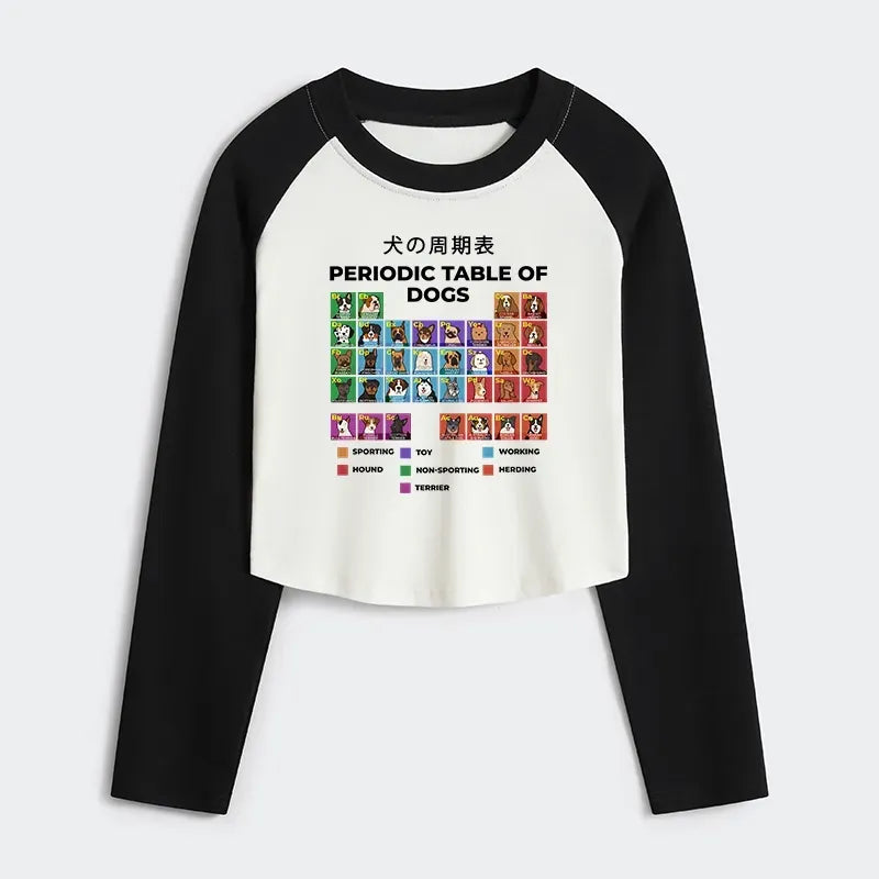 Periodic Table Of Dogs Crop Top
