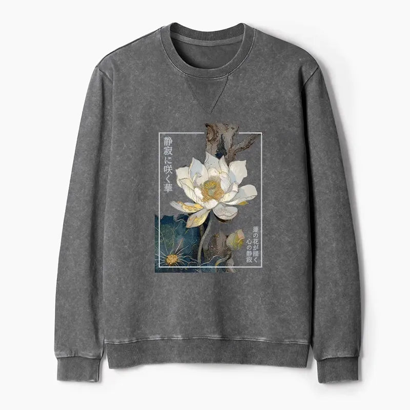 Blooming Lotus Japan Sweatshirt Gift Idea