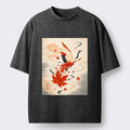 Vintage Japan Art Washed T-Shirt for Men
