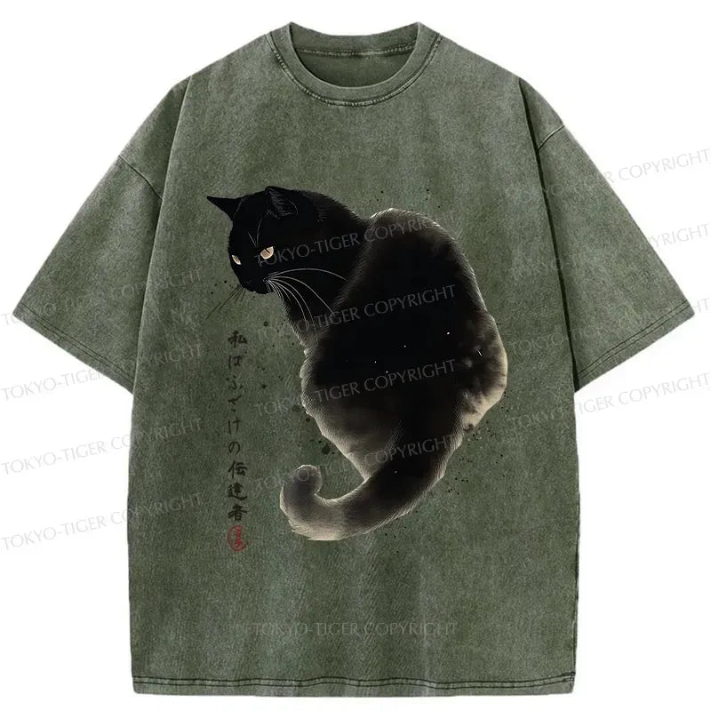 Vintage Japanese Washed T-Shirt for Men
