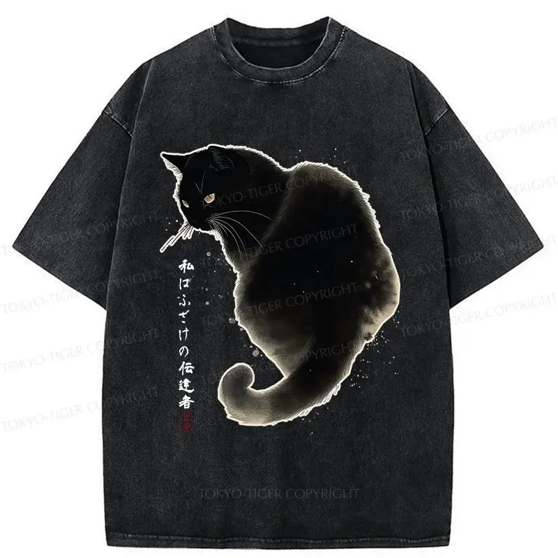 Vintage Japanese Washed T-Shirt for Men