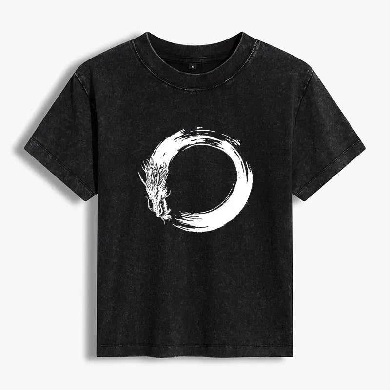 Japanese Culture Dragon T-Shirt for Women