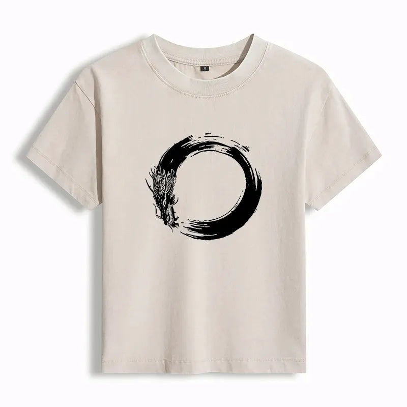 Women's Washed Japanese Lion T-Shirt