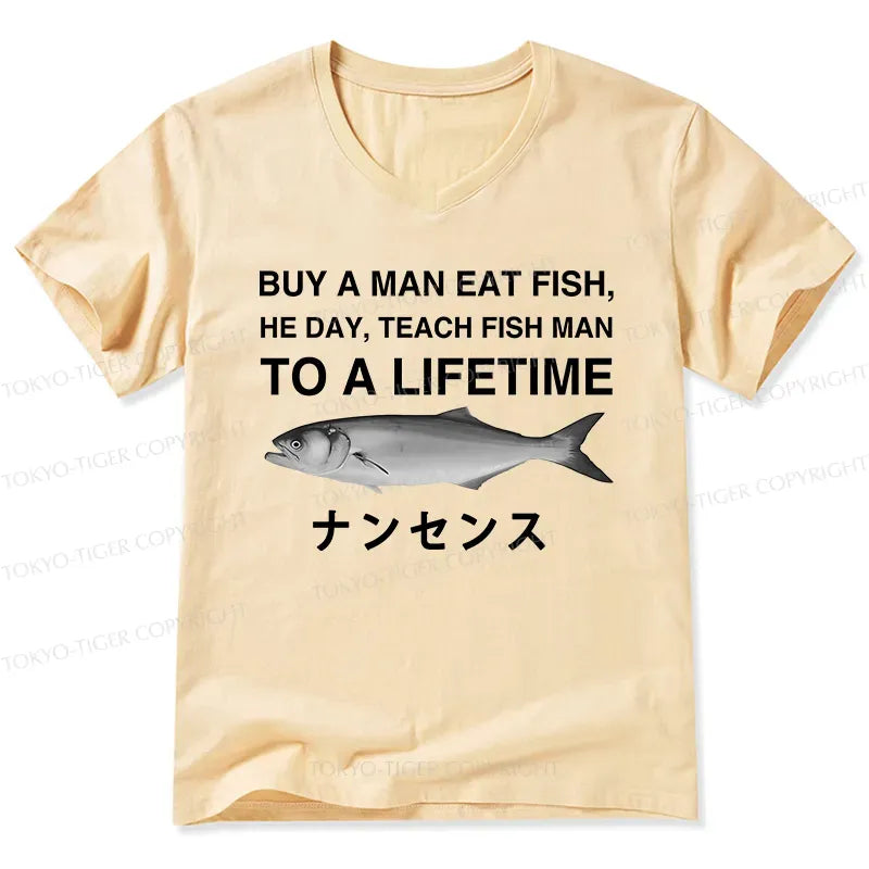 Kyoto-Lion Funny To A Lifetime V-Neck Classic T-Shirt