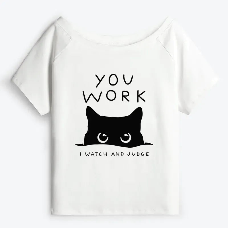 Japanese Cat T-Shirt for Women