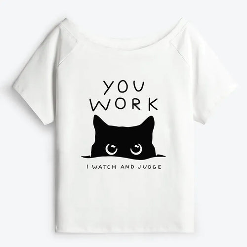 Japanese Cat T-Shirt for Women