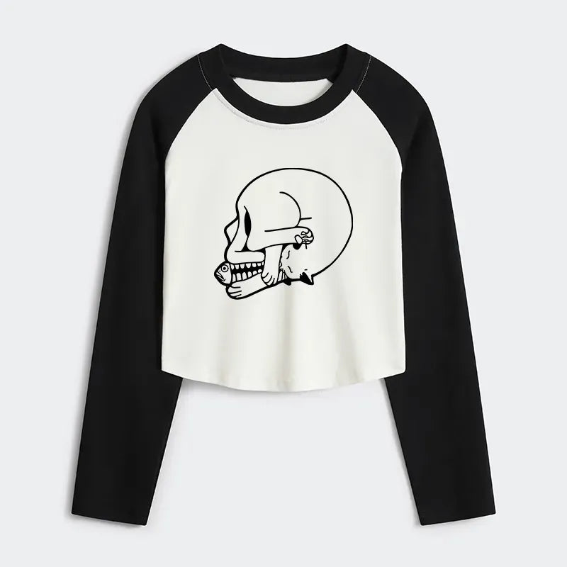 Japanese vintage cat t-shirt for women