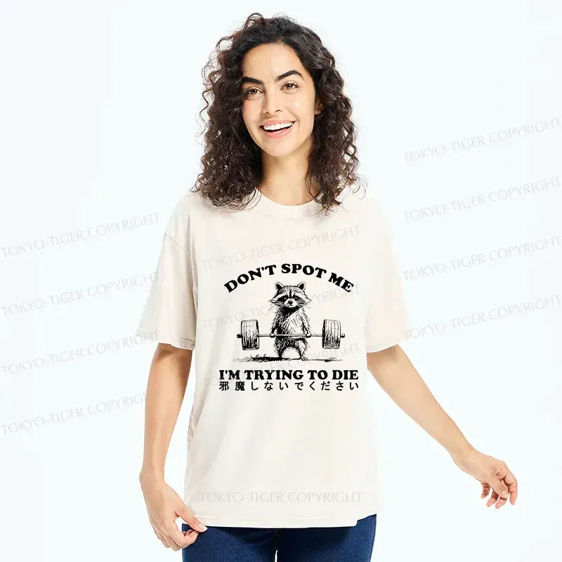 soft pre-shrunk raccoon tee on sale