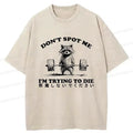 Japanese vintage raccoon t-shirt for daily wear