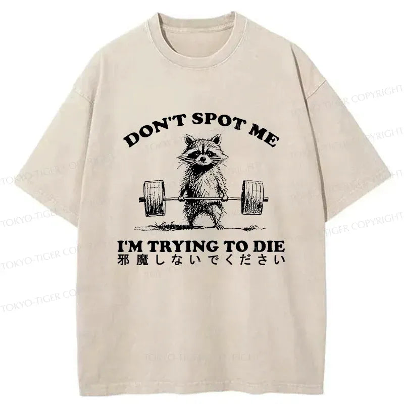 Japanese vintage raccoon t-shirt for daily wear