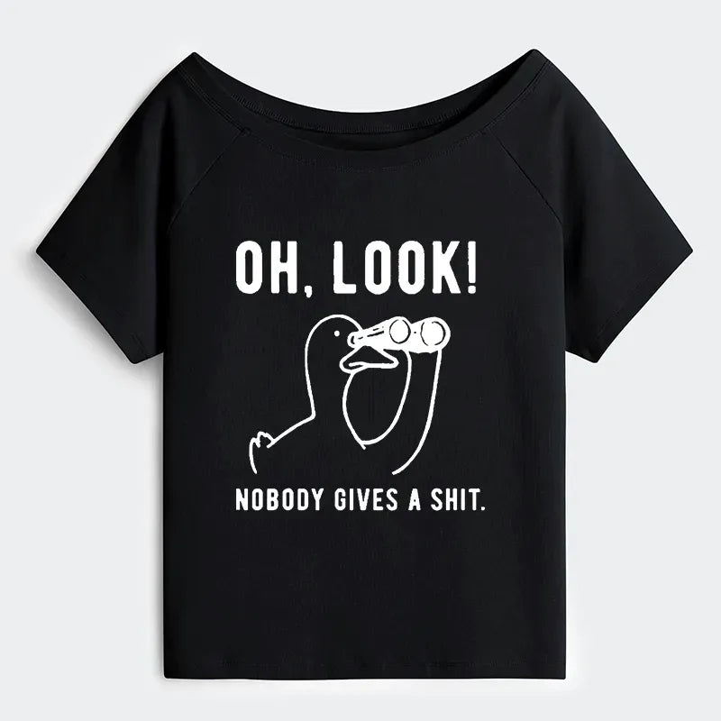 kyoto-lion off shoulder t-shirt for women