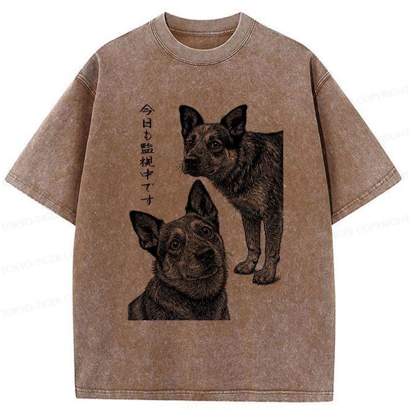 Washed Unisex Dog T-Shirt for Daily Wear