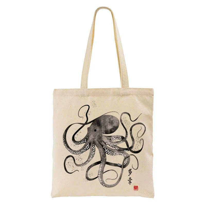 Kyoto-Lion canvas tote bag gift idea