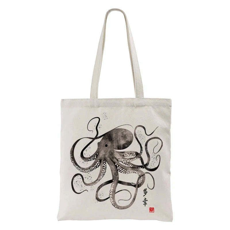 unisex Japanese tote bag for vacation