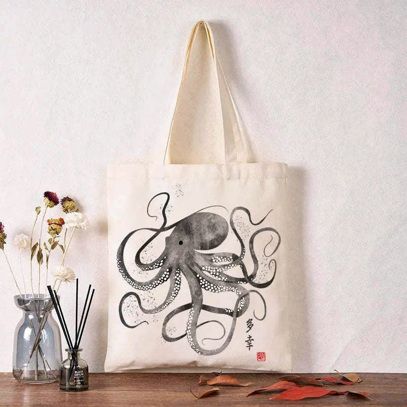 unisex Japanese tote bag for vacation