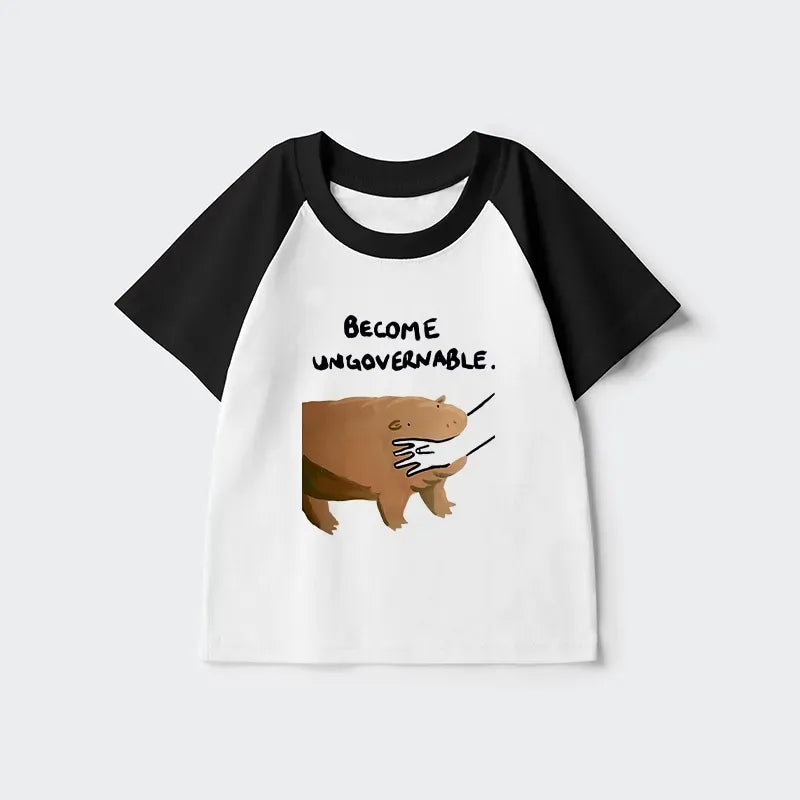 Japanese Kids Raglan T-shirt for Daily Wear