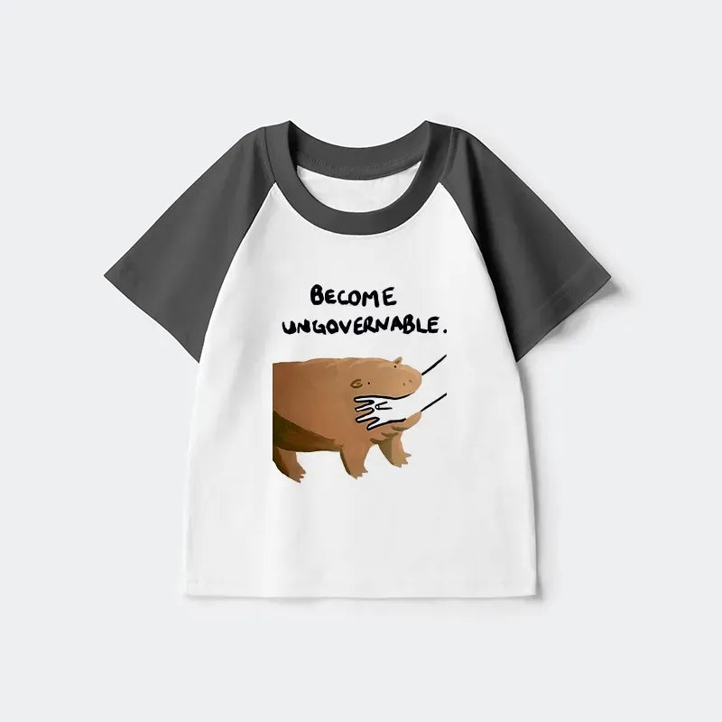 Japanese Kids Raglan T-shirt for Daily Wear