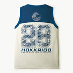 Kyoto-Lion Vintage Ukiyo-e Great Wave Hokkaido Mesh Tank Top