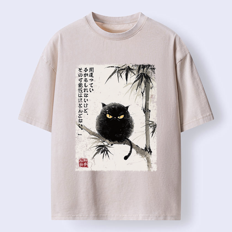 Kyoto-Lion I Could Be Wrong, But Unlikely Washed T-Shirt