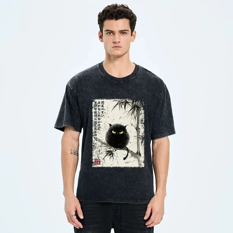 Washed cotton t-shirt for daily wear