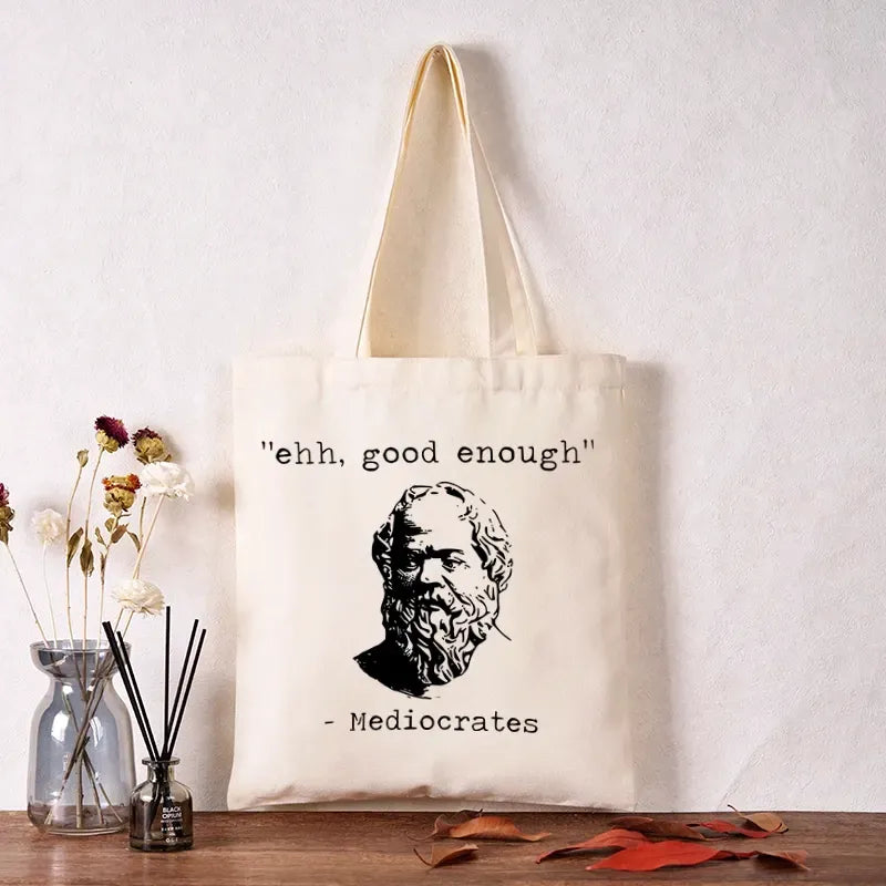 Kyoto-Lion Mediocrates Meme Tote Bag