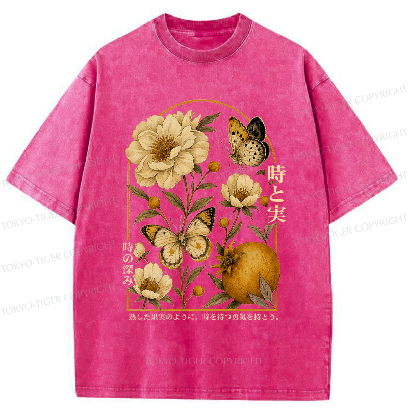 Kyoto Lion Washed T-Shirt for Daily Wear