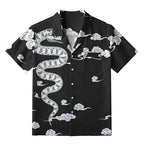 Kyoto-Lion Snake And Auspicious Clouds Aloha Hawaiian Shirt