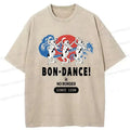 Kyoto-Lion Japanese Traditional Obon Festival Washed T-Shirt