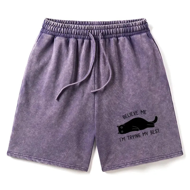 Kyoto-Lion When Life Is Hard Nap First Washed Shorts