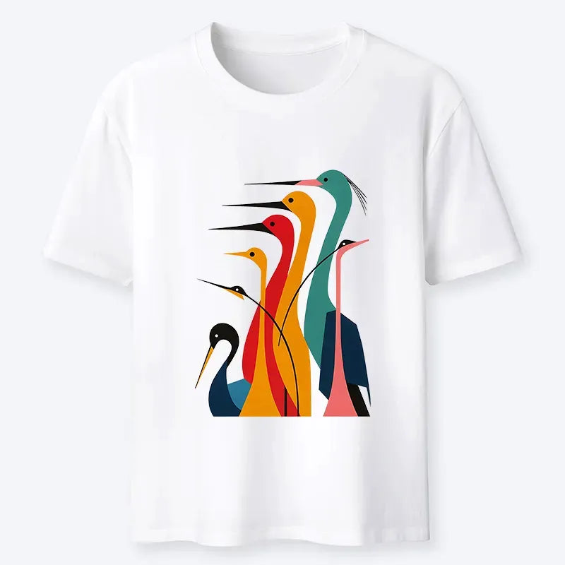 Japanese Crane Classic T-Shirt for Daily Wear