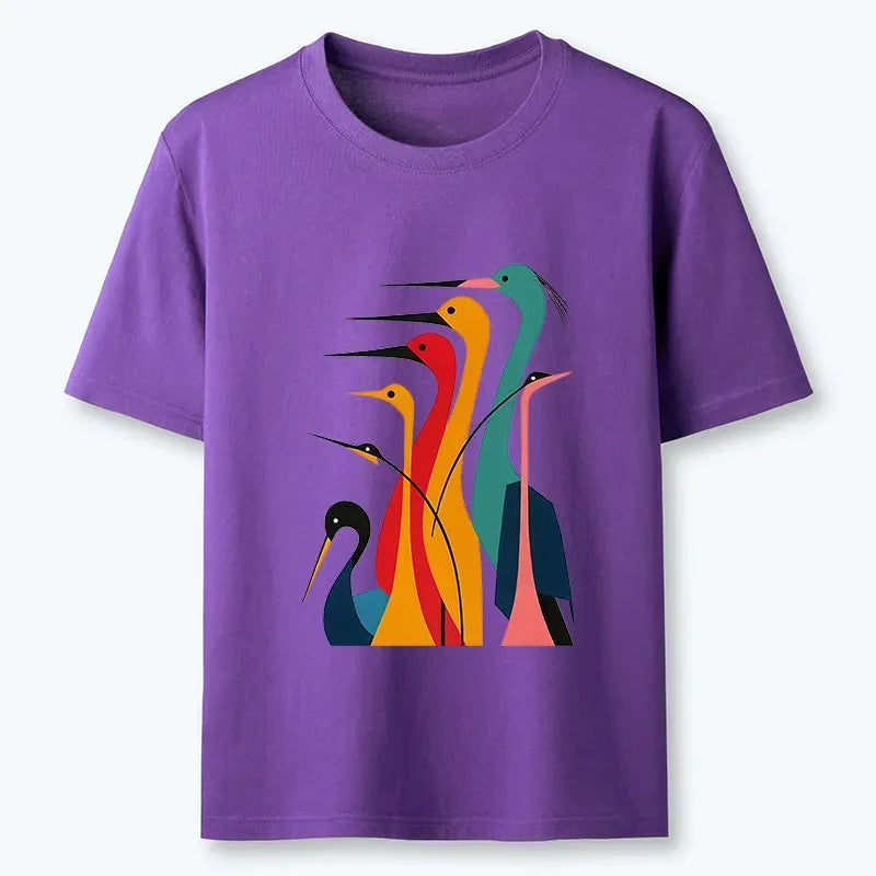 Japanese Crane Classic T-Shirt for Daily Wear