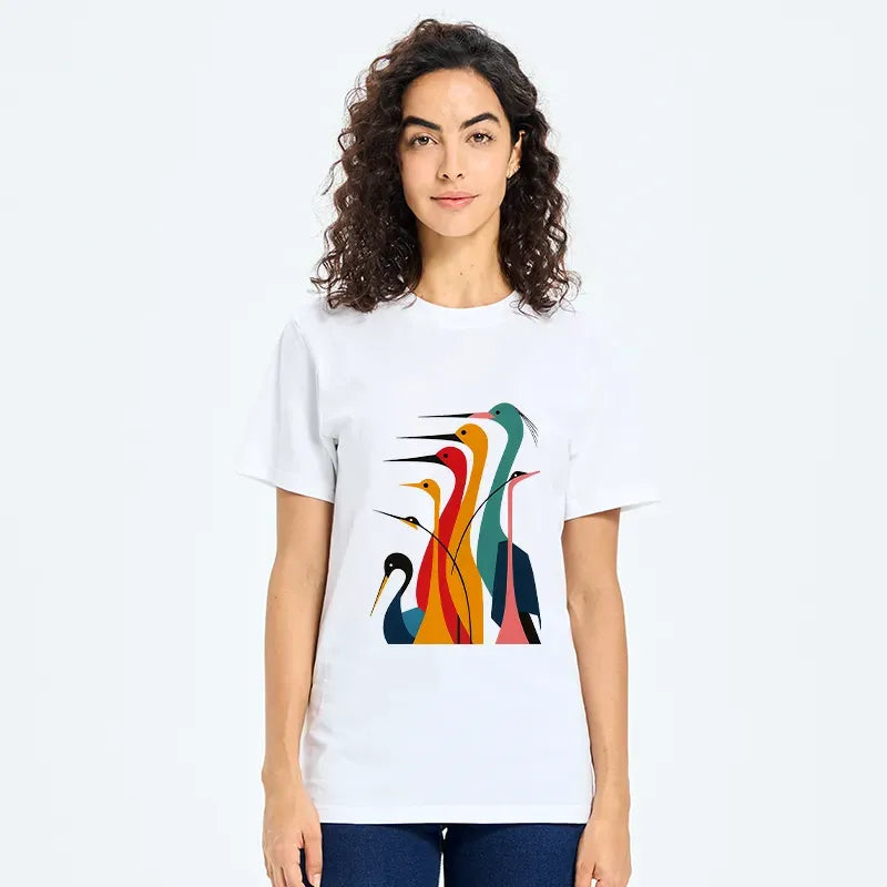 Kyoto-Lion Various Types Of Cranes Classic T-Shirt