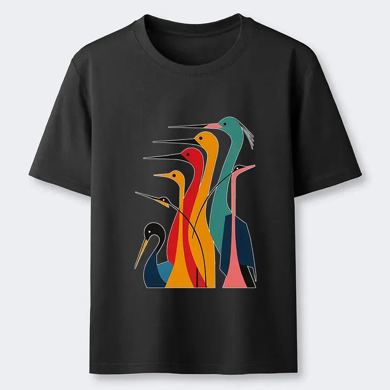 Japanese Crane Classic T-Shirt for Daily Wear