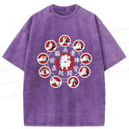 Traditional Ninjutsu Washed T-Shirt for Daily Wear