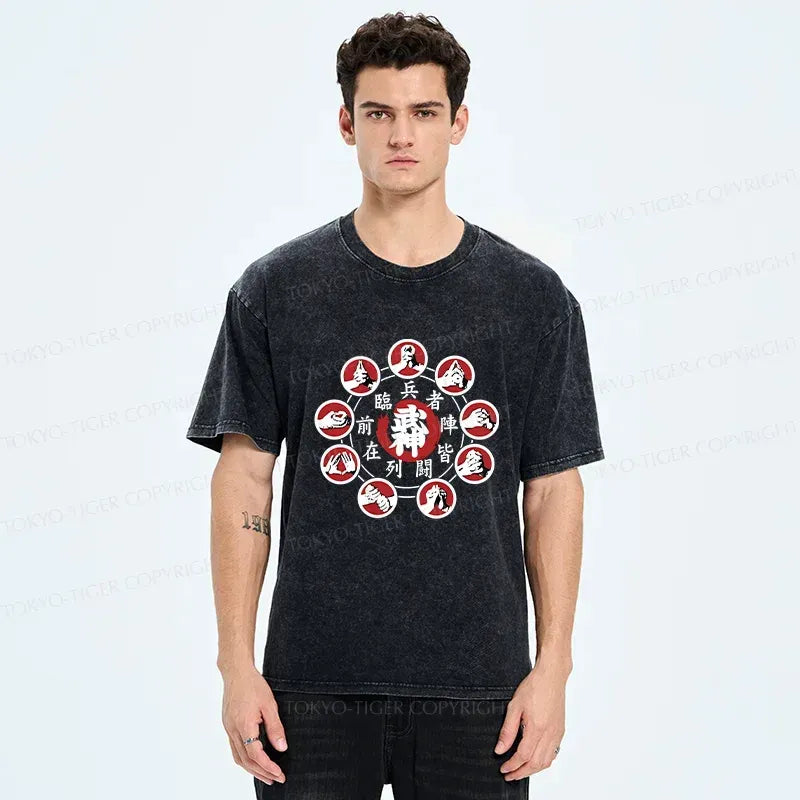 Unisex Washed Cotton T-Shirt for Summer Vacation