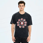Unisex Washed Cotton T-Shirt for Summer Vacation