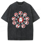 Unisex Washed Cotton T-Shirt for Summer Vacation