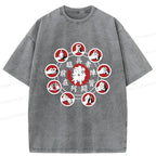 Kyoto-Lion Traditional Ninjutsu Washed T-Shirt