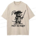 Washed Japanese Lion T-Shirt for Daily Wear