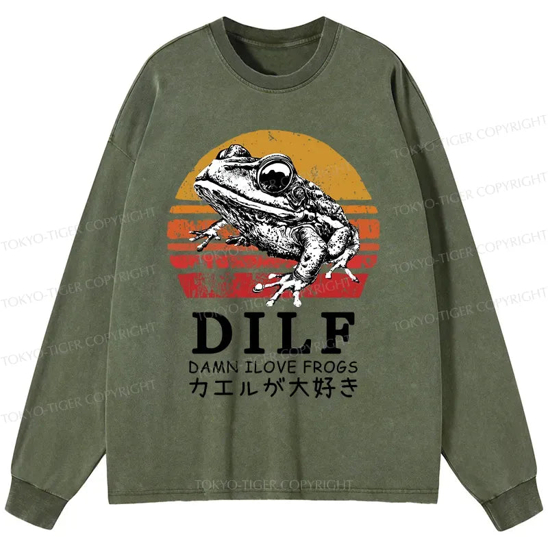 kyoto lion funny frog t-shirt for streetwear