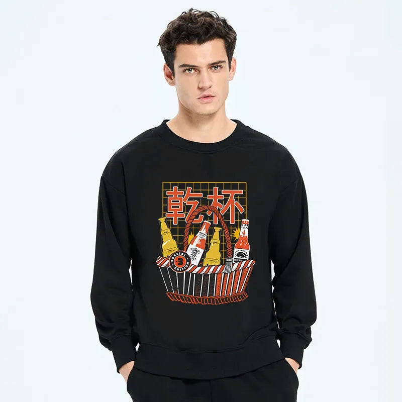 japanese style lion sweatshirt