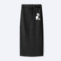 Elegant Vintage Black Cat Skirt for Women