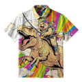 Vintage Cat Dinosaur Hawaiian Shirt