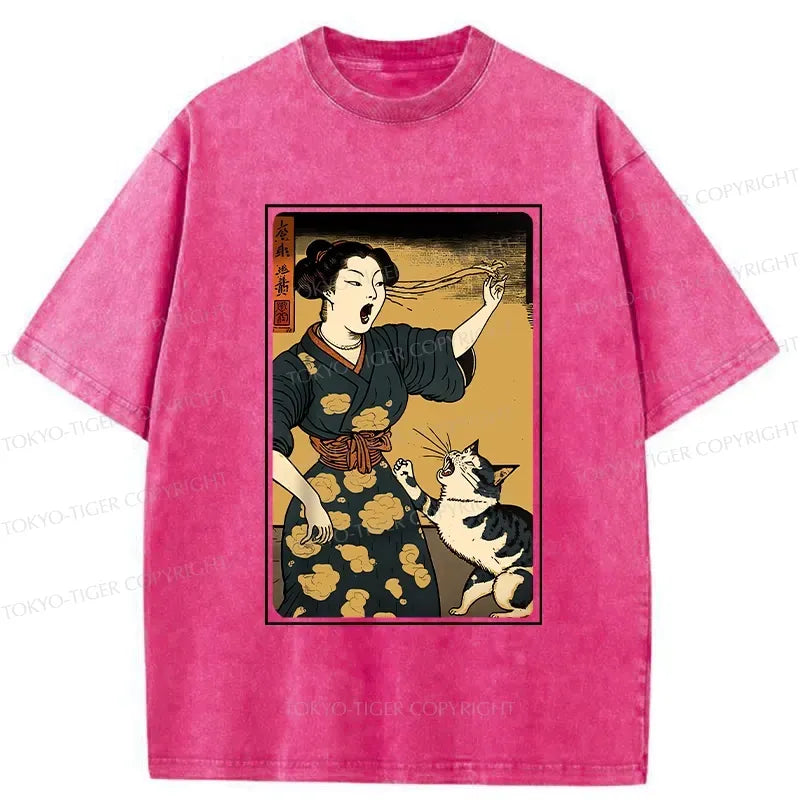 Unisex Funny Cat T-Shirt for Summer