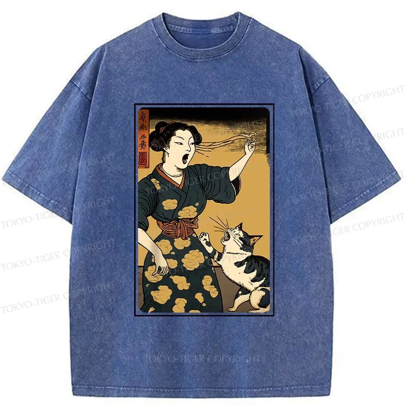 Unisex Funny Cat T-Shirt for Summer