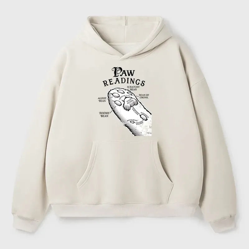 Kyoto-Lion Funny Cat Paws Adult Fleece Hoodie