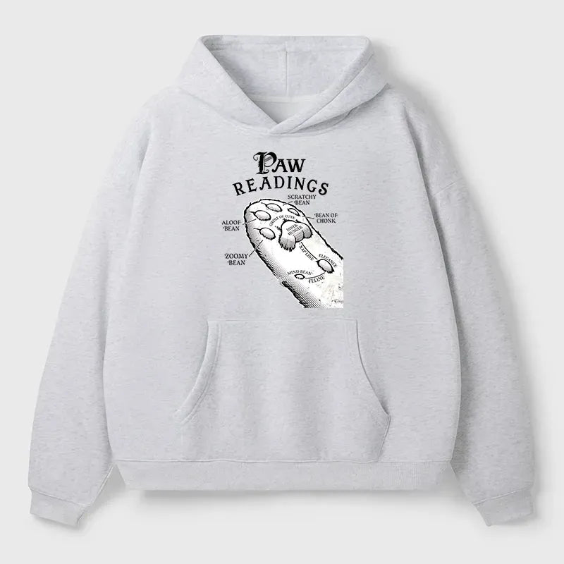 Kyoto-Lion Funny Cat Paws Adult Fleece Hoodie