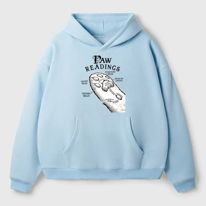 Kyoto-Lion Funny Cat Paws Adult Fleece Hoodie